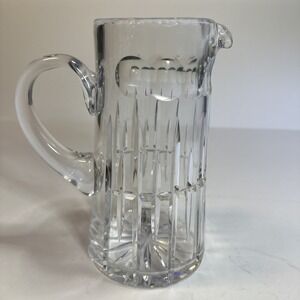 Large Vintage Ceska Ceskci Bohemian Cut Crystal Water Pitcher
